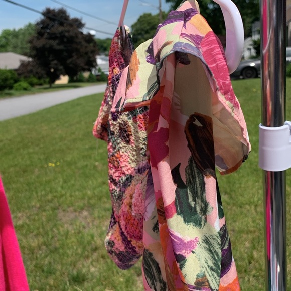 Shein Floral One shoulder crop top - Picture 2 of 5